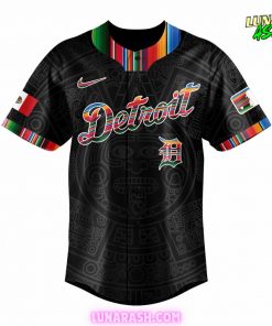 Detroit Tigers Mexican Heritage Night Black Jersey