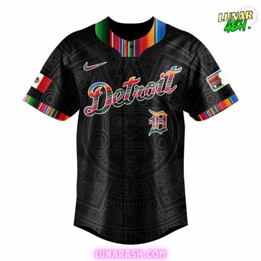 Detroit Tigers Mexican Heritage Night Black Jersey