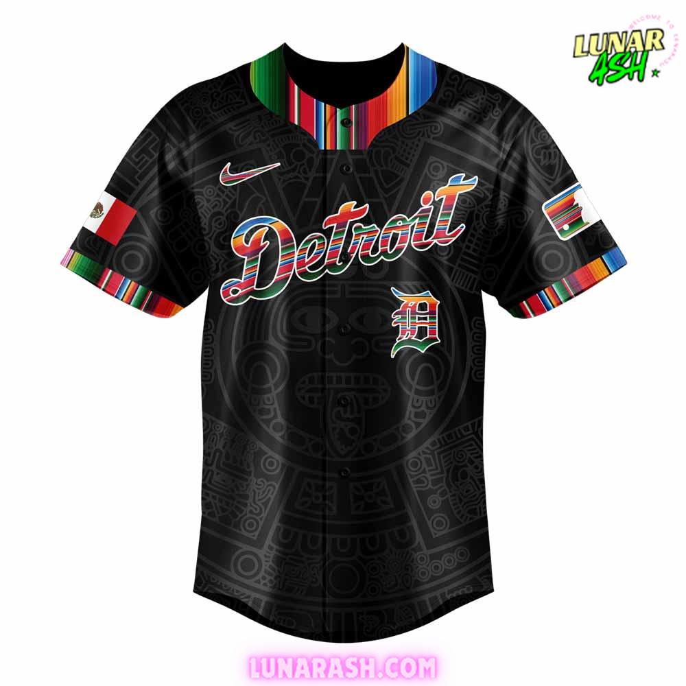 Detroit Tigers Mexican Heritage Night Black Jersey Detroit Tigers Mexican Heritage Night Black Jersey