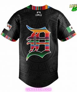 Detroit Tigers Mexican Heritage Night black Jersey 3