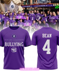 Detroit Tigers Stand Against Bullying Spirit Day 2024 T-Shirt