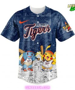 Detroit Tigers x Pokémon Night Special Baseball Jersey