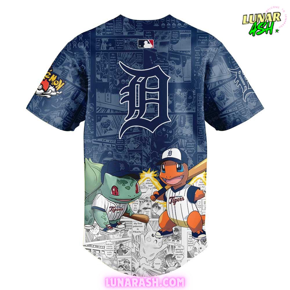 Detroit Tigers x Pokémon Night Special Baseball Jersey Detroit Tigers x Pokémon Night Special Baseball Jersey