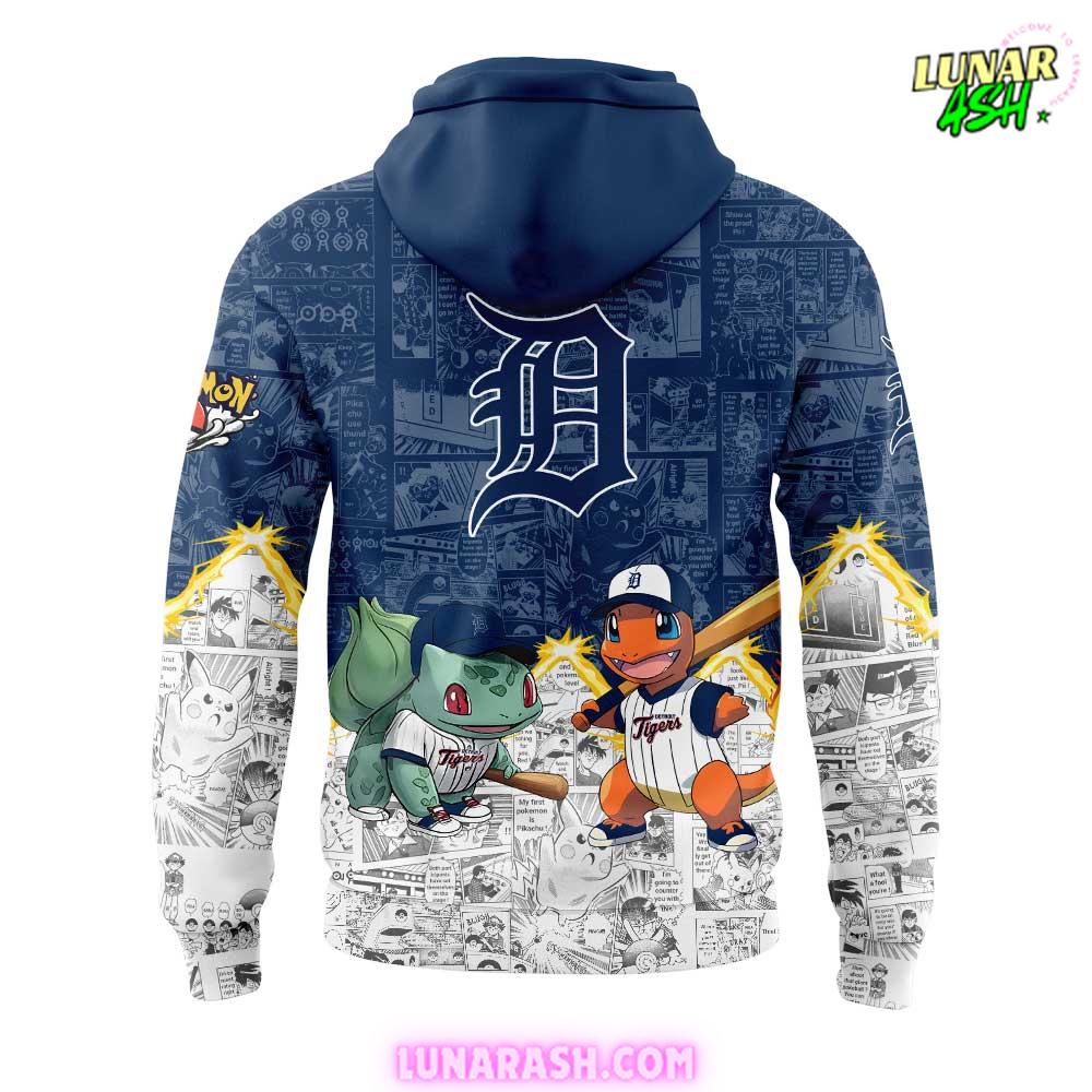 Detroit Tigers x Pokémon Night Special Hoodie Detroit Tigers x Pokémon Night Special Hoodie