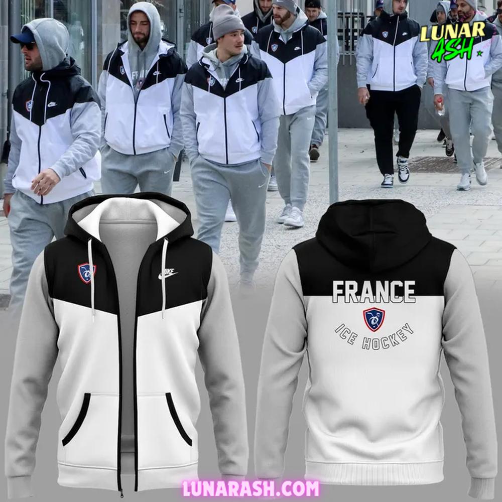 France Ice Hockey Team 2025 Limited Edition Zip Hoodie France Ice Hockey Team 2025 Limited Edition Zip Hoodie