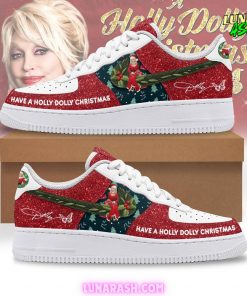 “Have A Holly Dolly Christmas 2024” Nike Air Force 1