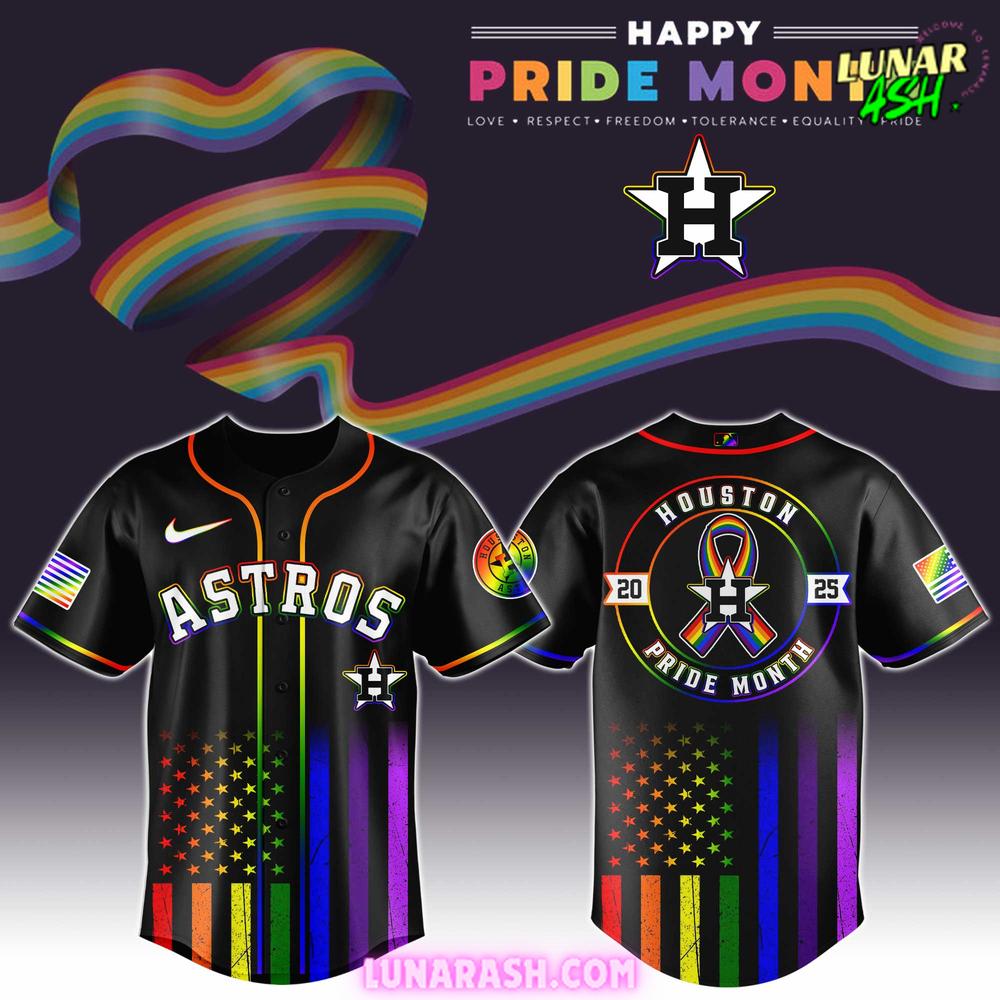 Houston Astros 2025 Pride Month Special Baseball Jersey Houston Astros 2025 Pride Month Special Baseball Jersey