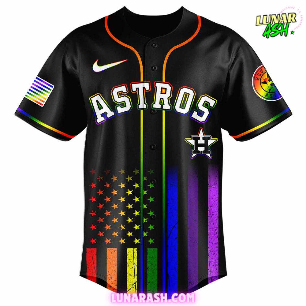 Houston Astros 2025 Pride Month Special Baseball Jersey Houston Astros 2025 Pride Month Special Baseball Jersey