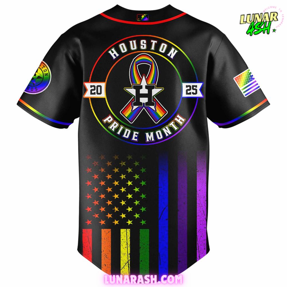 Houston Astros 2025 Pride Month Special Baseball Jersey Houston Astros 2025 Pride Month Special Baseball Jersey