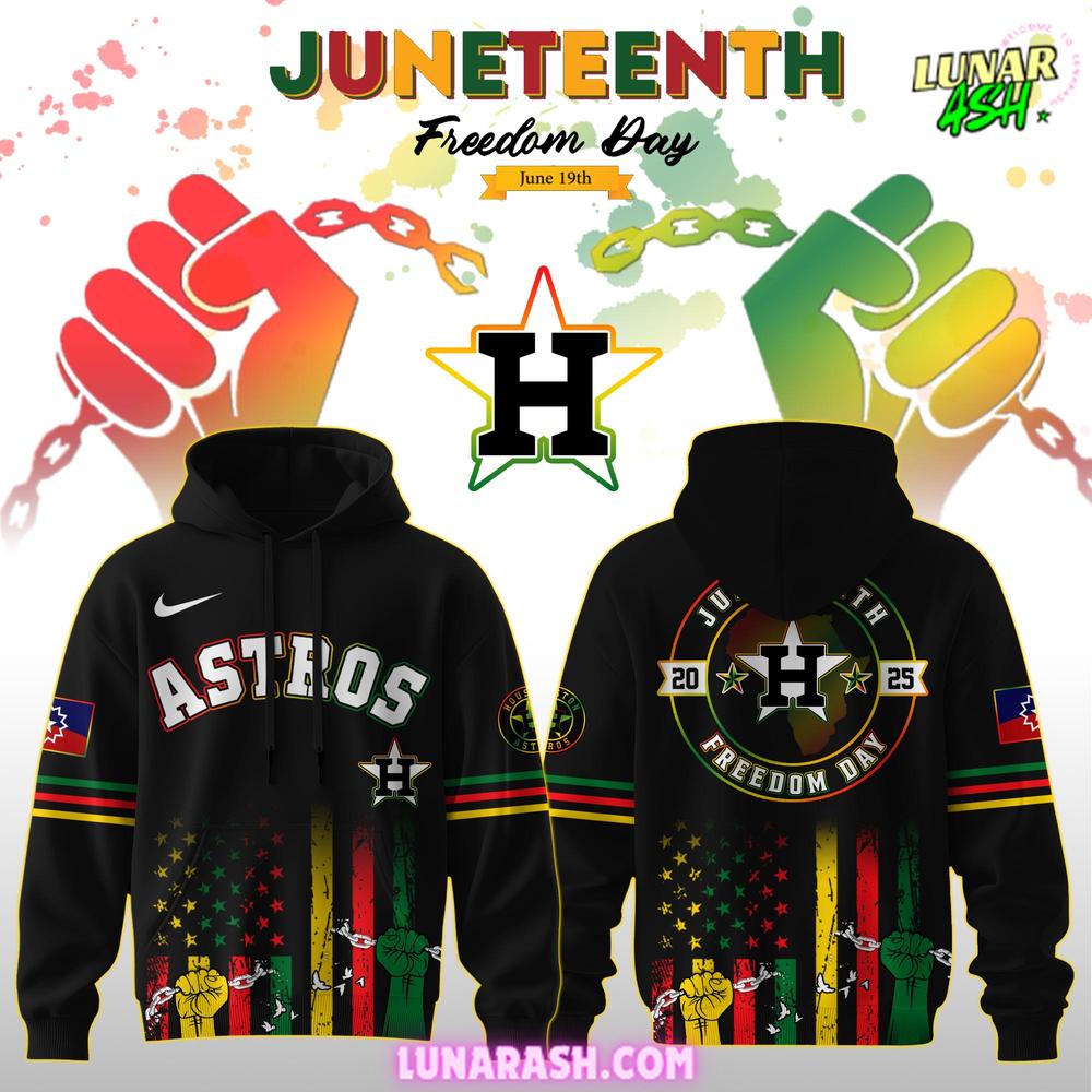 Houston Astros Juneteenth Day 2025 Special Hoodie Houston Astros Juneteenth Day 2025 Special Hoodie