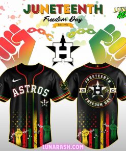 Houston Astros Juneteenth Freedom Day 2025 Commemorative Baseball Jersey 1