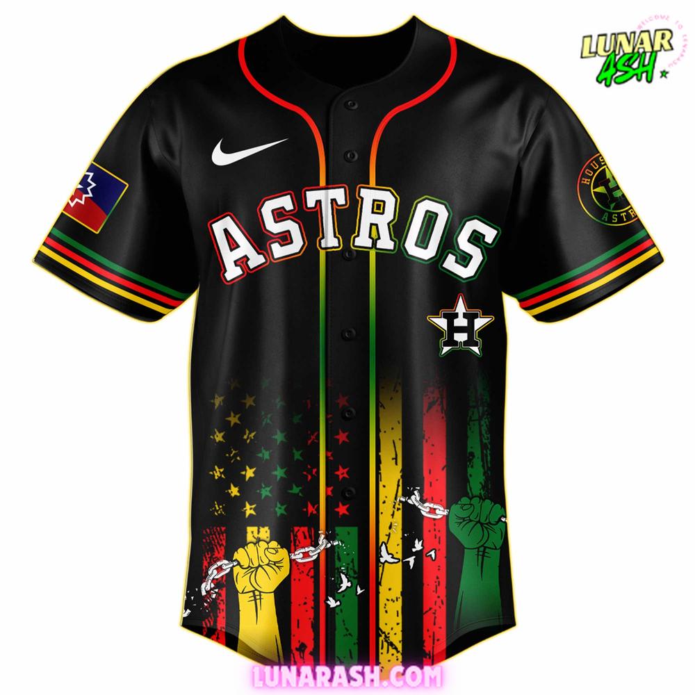 Houston Astros Juneteenth Freedom Day 2025 Commemorative Baseball Jersey Houston Astros Juneteenth Freedom Day 2025 Commemorative Baseball Jersey