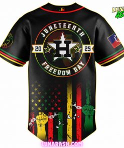 Houston Astros Juneteenth Freedom Day 2025 Commemorative Baseball Jersey 3
