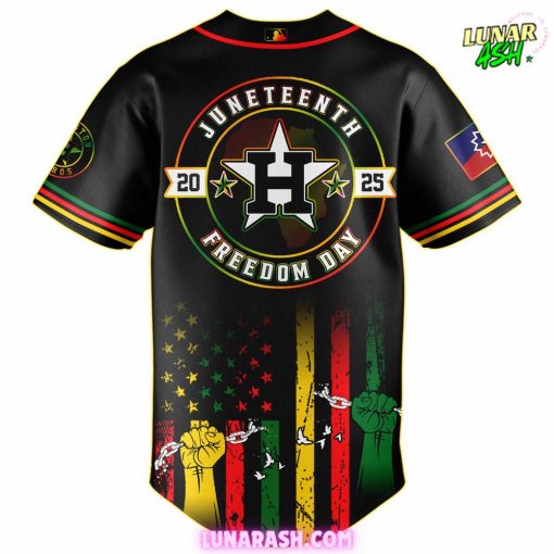 Houston Astros Juneteenth Freedom Day 2025 Commemorative Baseball Jersey