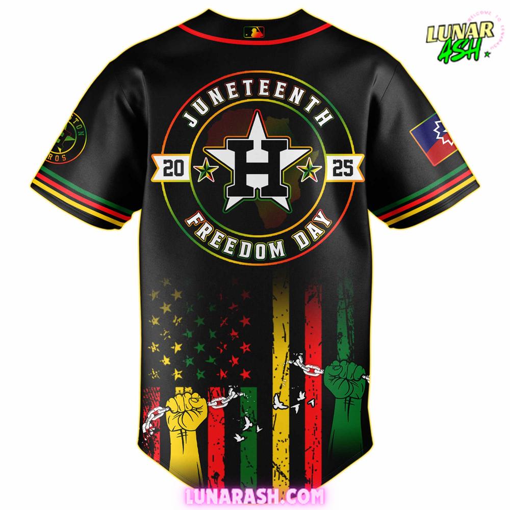 Houston Astros Juneteenth Freedom Day 2025 Commemorative Baseball Jersey Houston Astros Juneteenth Freedom Day 2025 Commemorative Baseball Jersey