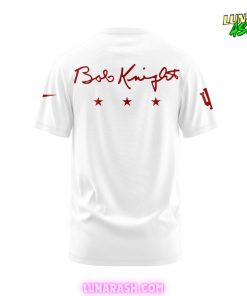 Indiana Hoosiers BOB KNIGHT 2024 White T Shirt 3