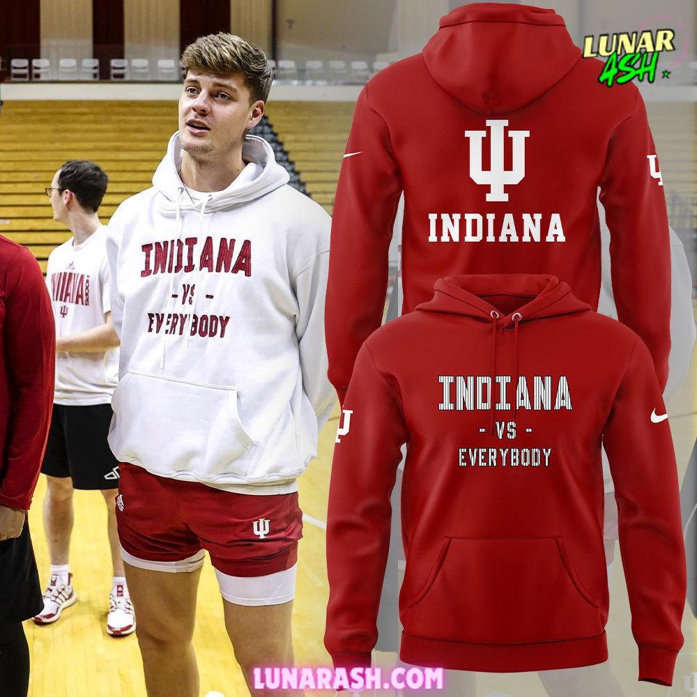 Indiana Hoosiers VS Everybody Special Red Hoodie Indiana Hoosiers VS Everybody Special Red Hoodie