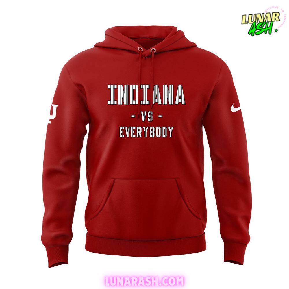 Indiana Hoosiers VS Everybody Special Red Hoodie Indiana Hoosiers VS Everybody Special Red Hoodie