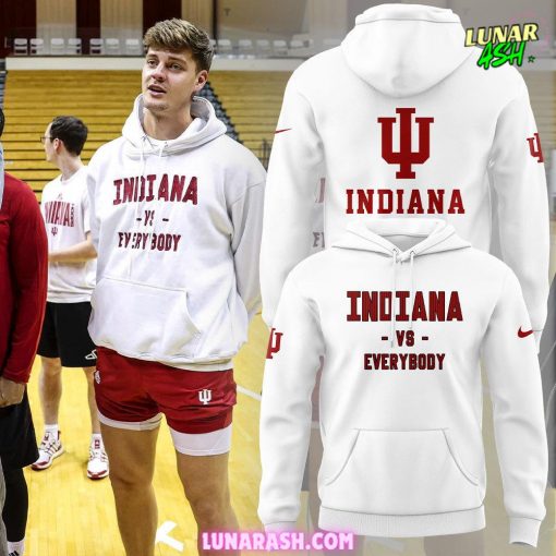 Indiana Hoosiers VS Everybody Special White Hoodie