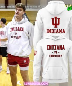Indiana Hoosiers vs Everybody Special Nike White 2024 Hoodie 1
