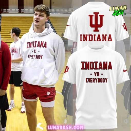 Indiana Hoosiers vs Everybody Special Nike White 2024 T-Shirt