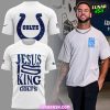 Indianapolis Colts Jesus Is King 2024 White T-Shirt