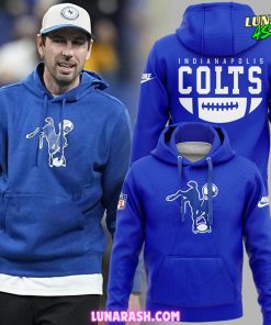 Indianapolis Colts NFL Throwback 2024 Blue Hoodie