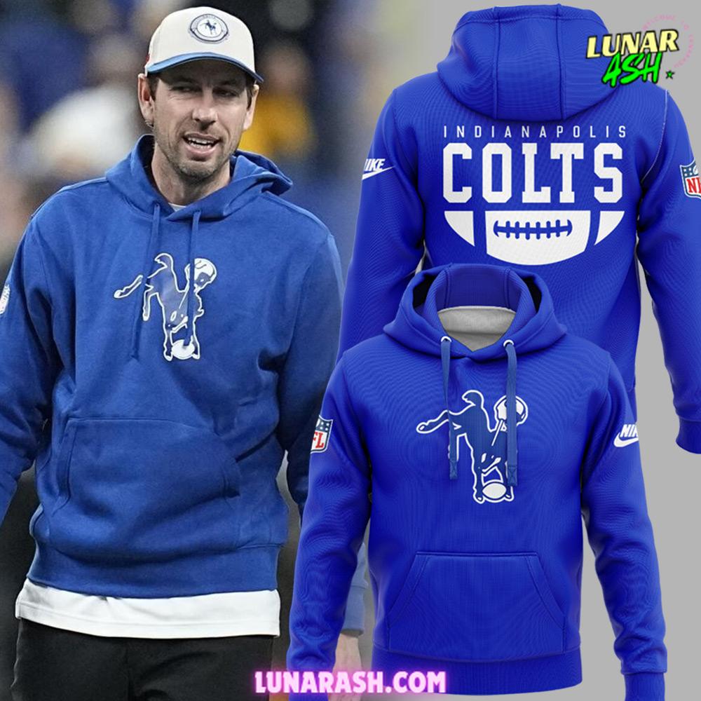 Indianapolis Colts NFL Throwback 2024 Blue Hoodie Indianapolis Colts NFL Throwback 2024 Blue Hoodie