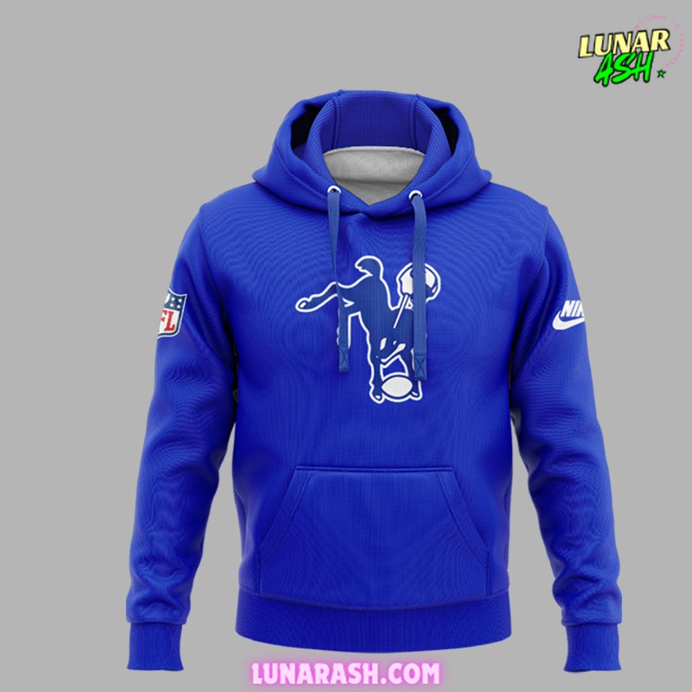 Indianapolis Colts NFL Throwback 2024 Blue Hoodie Indianapolis Colts NFL Throwback 2024 Blue Hoodie