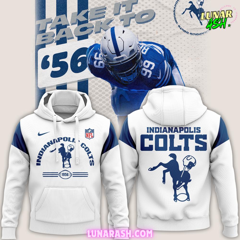 Indianapolis Colts NFL Throwback 2024 White Hoodie Indianapolis Colts NFL Throwback 2024 White Hoodie