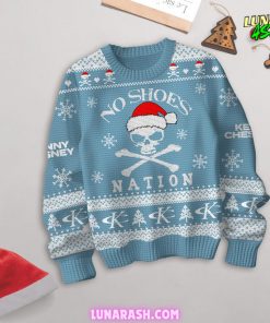 Kenny Chesney No Shoes Christmas Special Light Blue Sweater