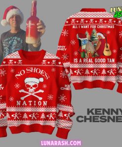 Kenny Chesney No Shoes Christmas Special Red Sweater
