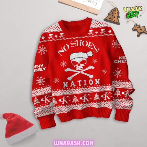 Kenny Chesney No Shoes Christmas Special Red Sweater