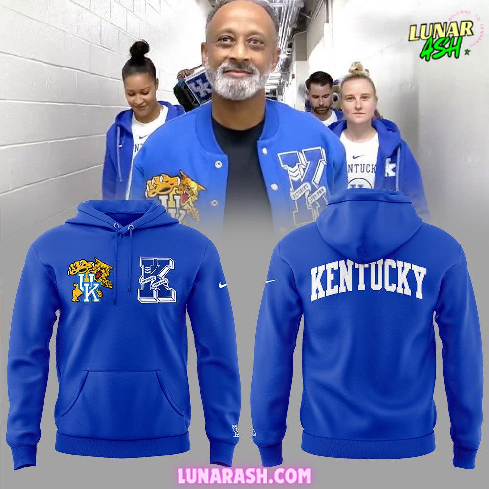Kentucky Wildcats Basketball 2024 Blue Hoodie Kentucky Wildcats Basketball 2024 Blue Hoodie