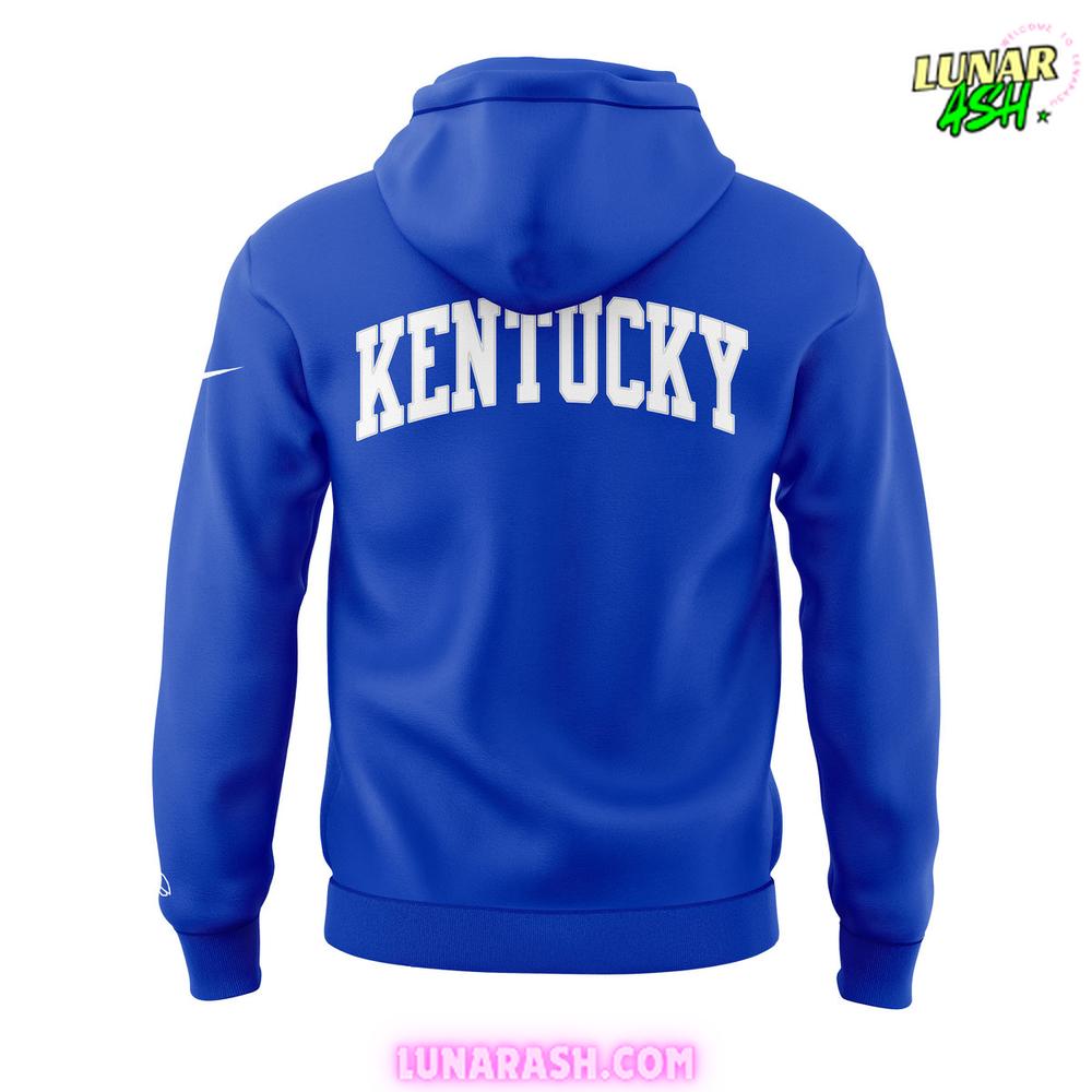 Kentucky Wildcats Basketball 2024 Blue Hoodie Kentucky Wildcats Basketball 2024 Blue Hoodie