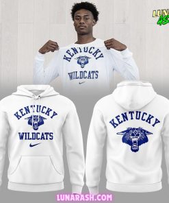 Kentucky Wildcats Basketball 2024 White Hoodie 1