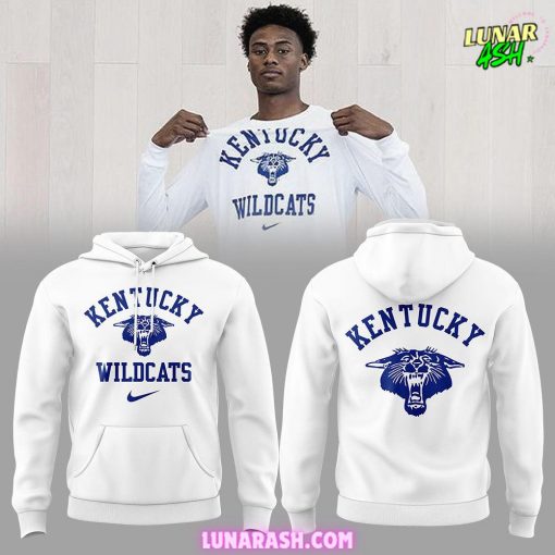 Kentucky Wildcats Basketball 2024 White Hoodie