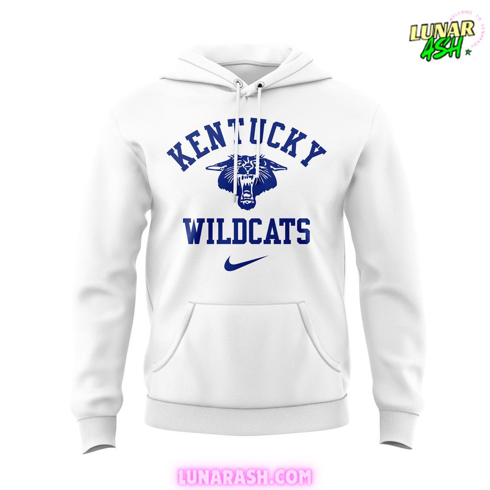 Kentucky Wildcats Basketball 2024 White Hoodie Kentucky Wildcats Basketball 2024 White Hoodie