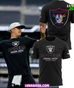 Las Vegas Raiders CRUCIAL CATCH Black T-Shirt