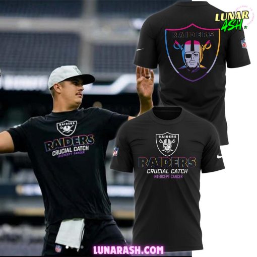 Las Vegas Raiders CRUCIAL CATCH Black T-Shirt