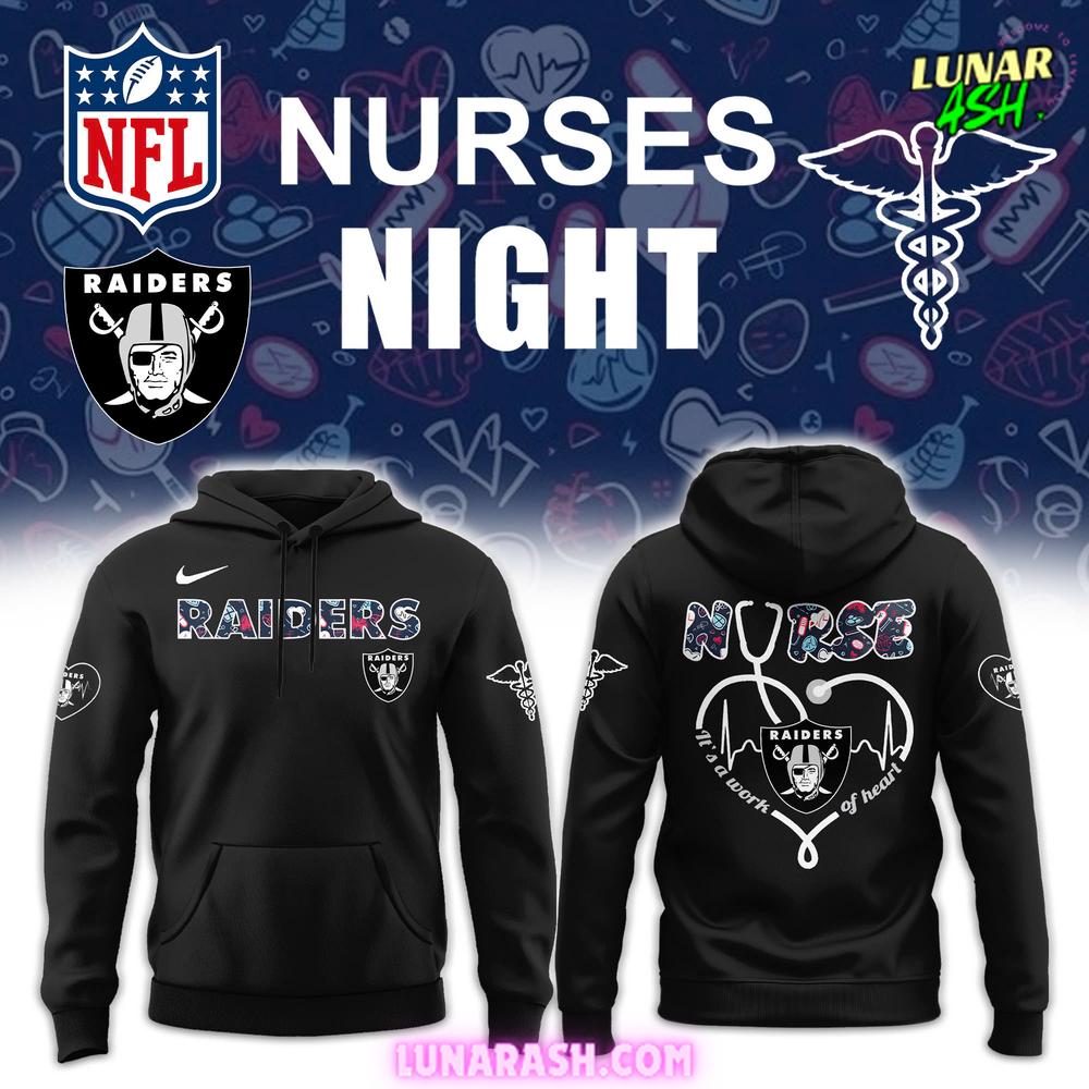 Las Vegas Raiders Nurses Night 2025 Special Hoodie Las Vegas Raiders Nurses Night 2025 Special Hoodie