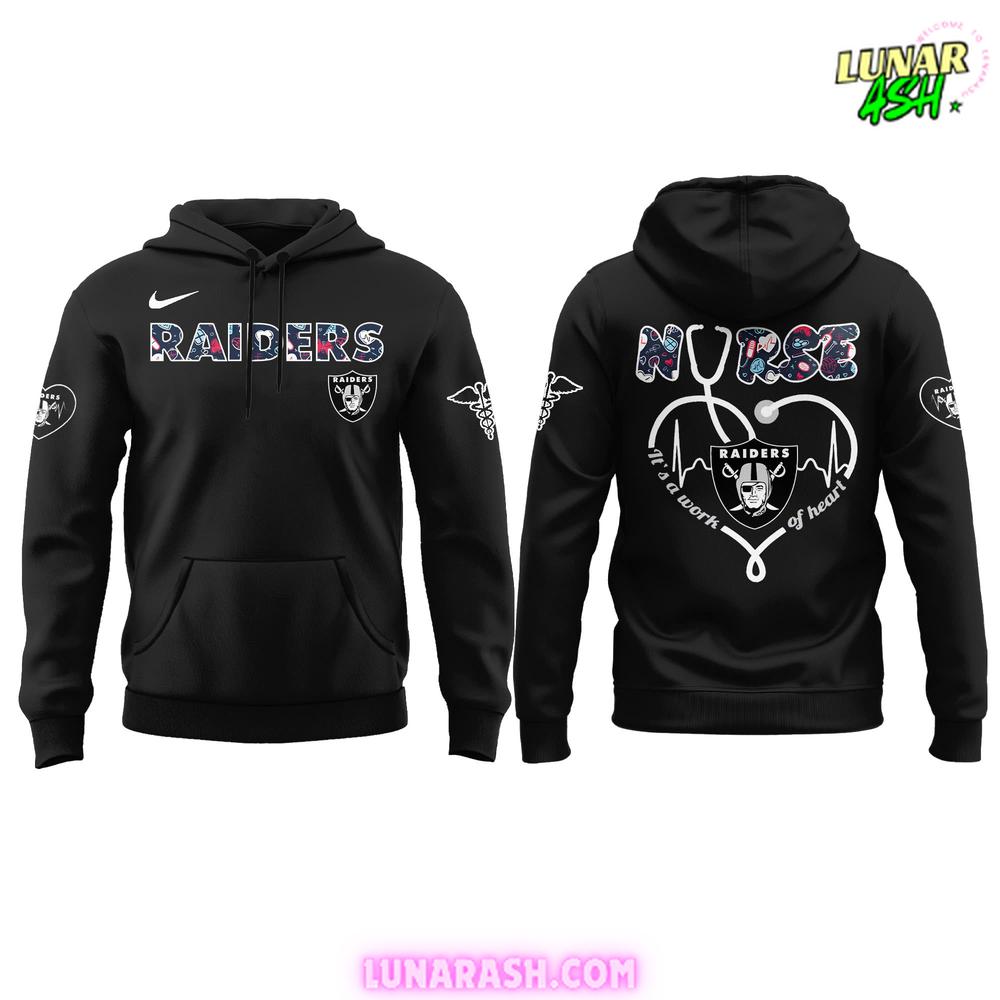 Las Vegas Raiders Nurses Night 2025 Special Hoodie Las Vegas Raiders Nurses Night 2025 Special Hoodie