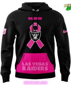 Las Vegas Raiders #Octubre Rose Black Hoodie