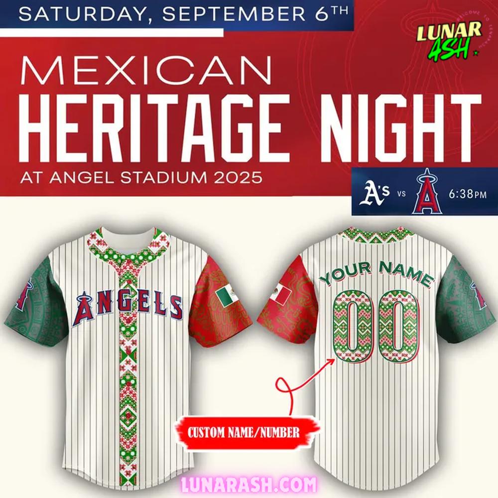 Los Angeles Angels Mexican Heritage Night 2025 Limited Jersey Los Angeles Angels Mexican Heritage Night 2025 Limited Jersey