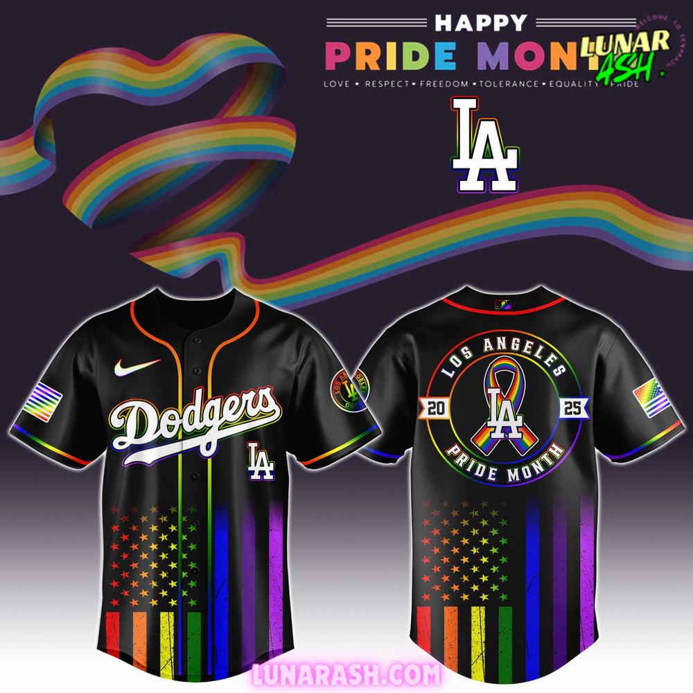 Los Angeles Dodgers 2025 Pride Month Special Baseball Jersey Los Angeles Dodgers 2025 Pride Month Special Baseball Jersey