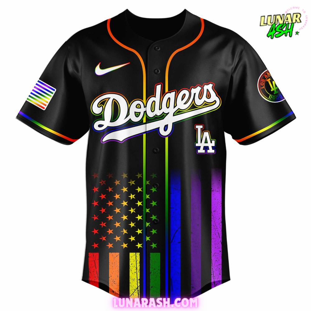 Los Angeles Dodgers 2025 Pride Month Special Baseball Jersey Los Angeles Dodgers 2025 Pride Month Special Baseball Jersey