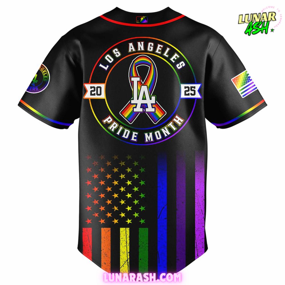 Los Angeles Dodgers 2025 Pride Month Special Baseball Jersey Los Angeles Dodgers 2025 Pride Month Special Baseball Jersey