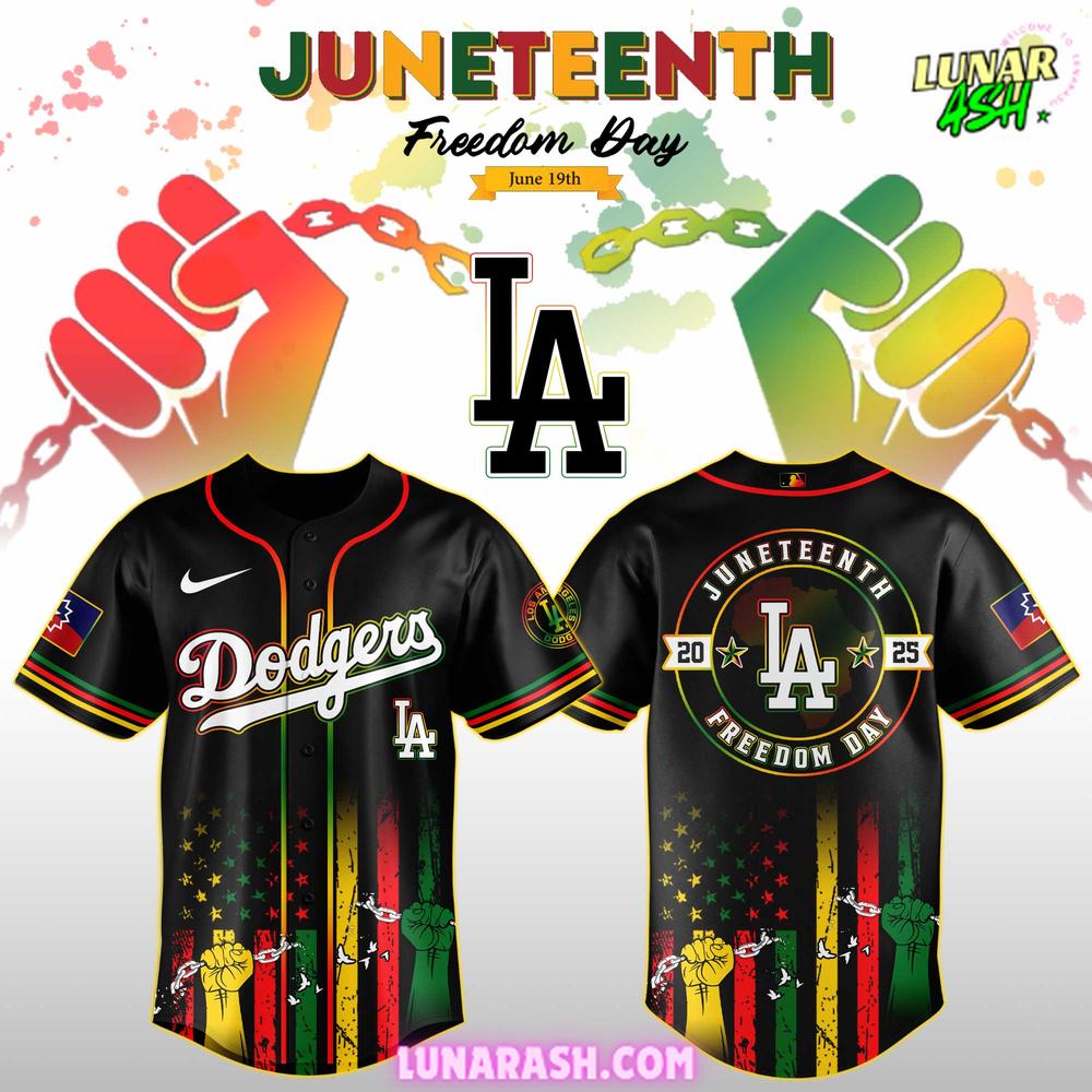 Los Angeles Dodgers Juneteenth Day 2025 Special Jersey Los Angeles Dodgers Juneteenth Day 2025 Special Jersey