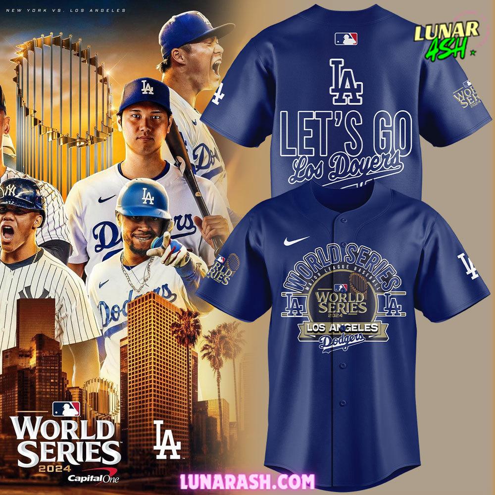 Los Angeles Dodgers Let’s Go Royal 2024 World Series Blue Baseball Jersey Los Angeles Dodgers Let’s Go Royal 2024 World Series Blue Baseball Jersey