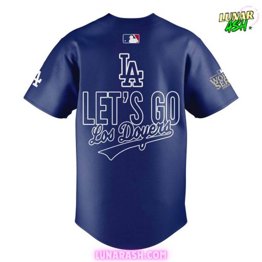 Los Angeles Dodgers Let’s Go Royal 2024 World Series Blue Baseball Jersey